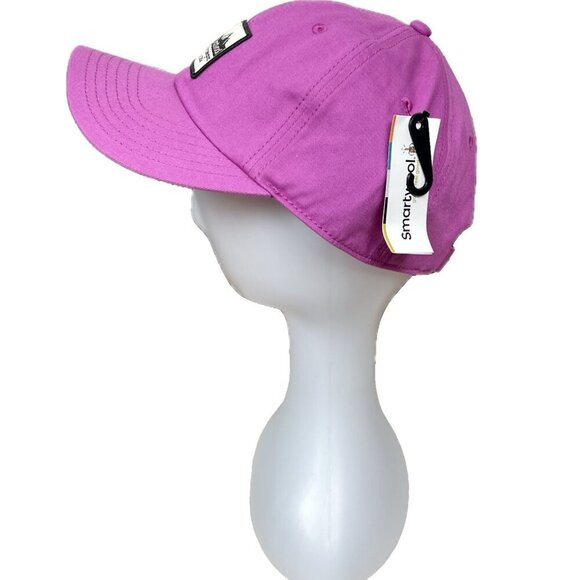 Smartwool Pink Logo Embroidered Patch Cotton Adjustable Strap Baseball Cap - Picture 3 of 6